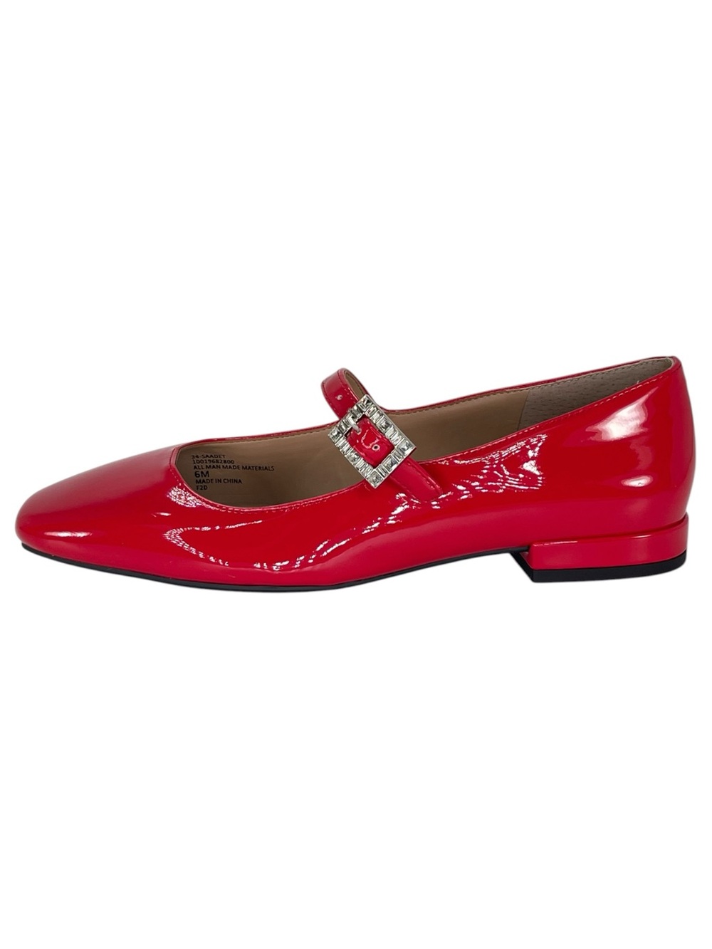 ON 34th Saadet Red Patent Leather Womens Mary Jane Flats Size 6M - Picture 3 of 11